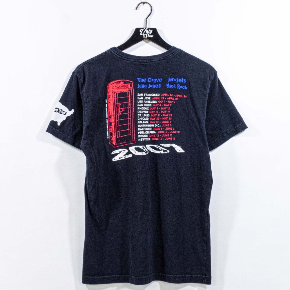 2007 Britbus Tour T-Shirt Small The Crave Jyrojets Julia Jones Mick Rock View 3